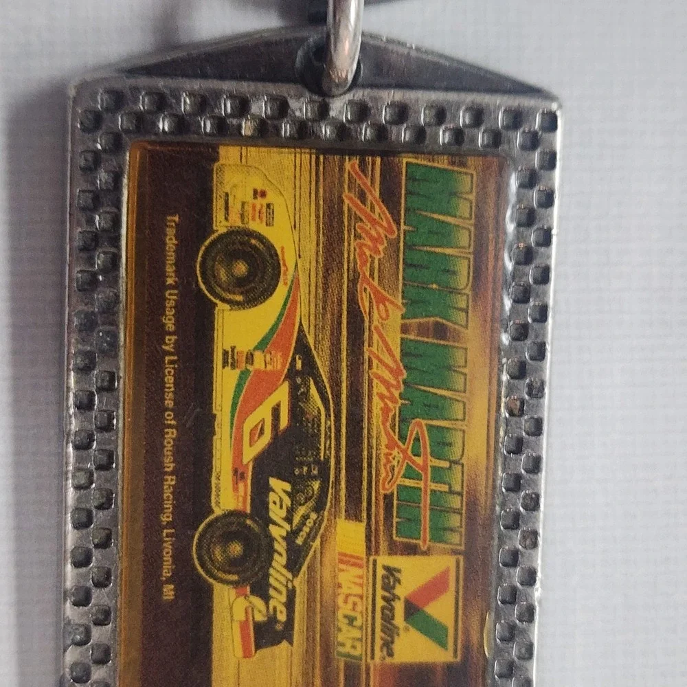 Vintage Mark Martin #6 Nascar Racing Keychain Wincraft Racing Valvoline Racing